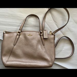 Gold bronze coach purse bag NWOT